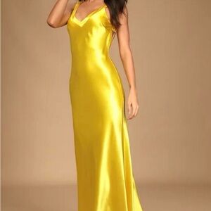 Lulu's Radiant Yellow Maxi Dress